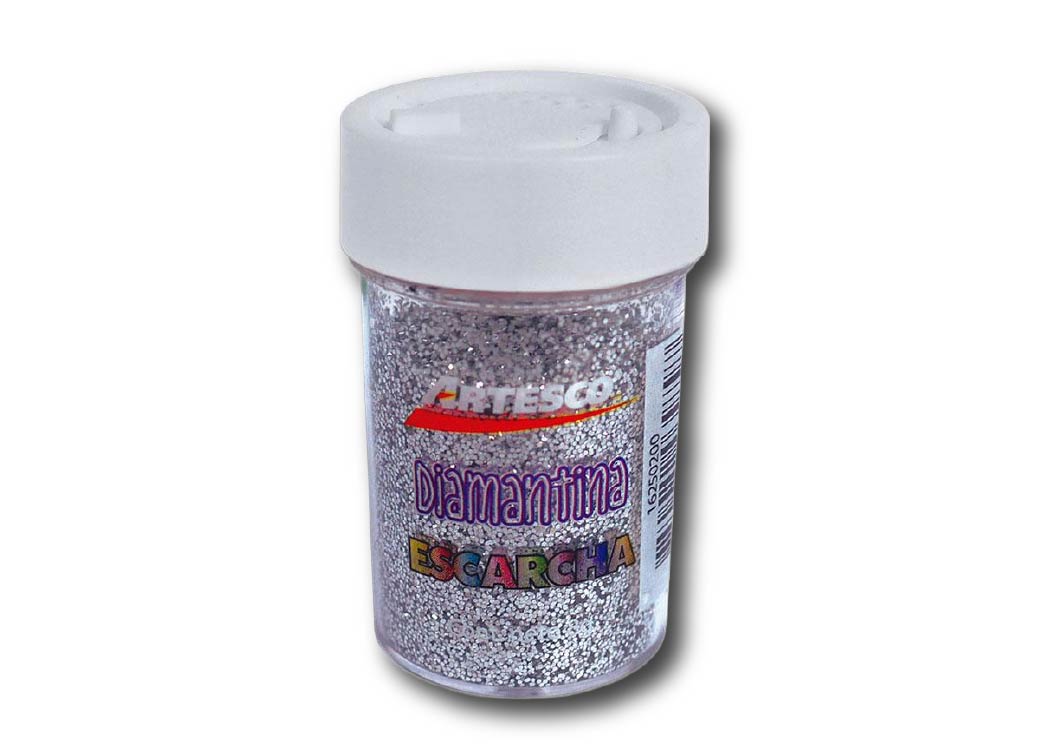 ESCARCHA METALIZADA 8GR PLATEADA UND